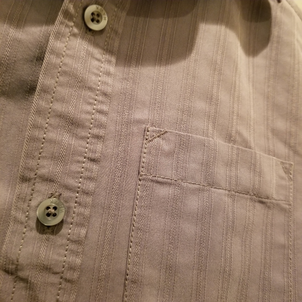 Tony Hawk gray button up short sleeve collared shirt Size S - Picture 7 of 9